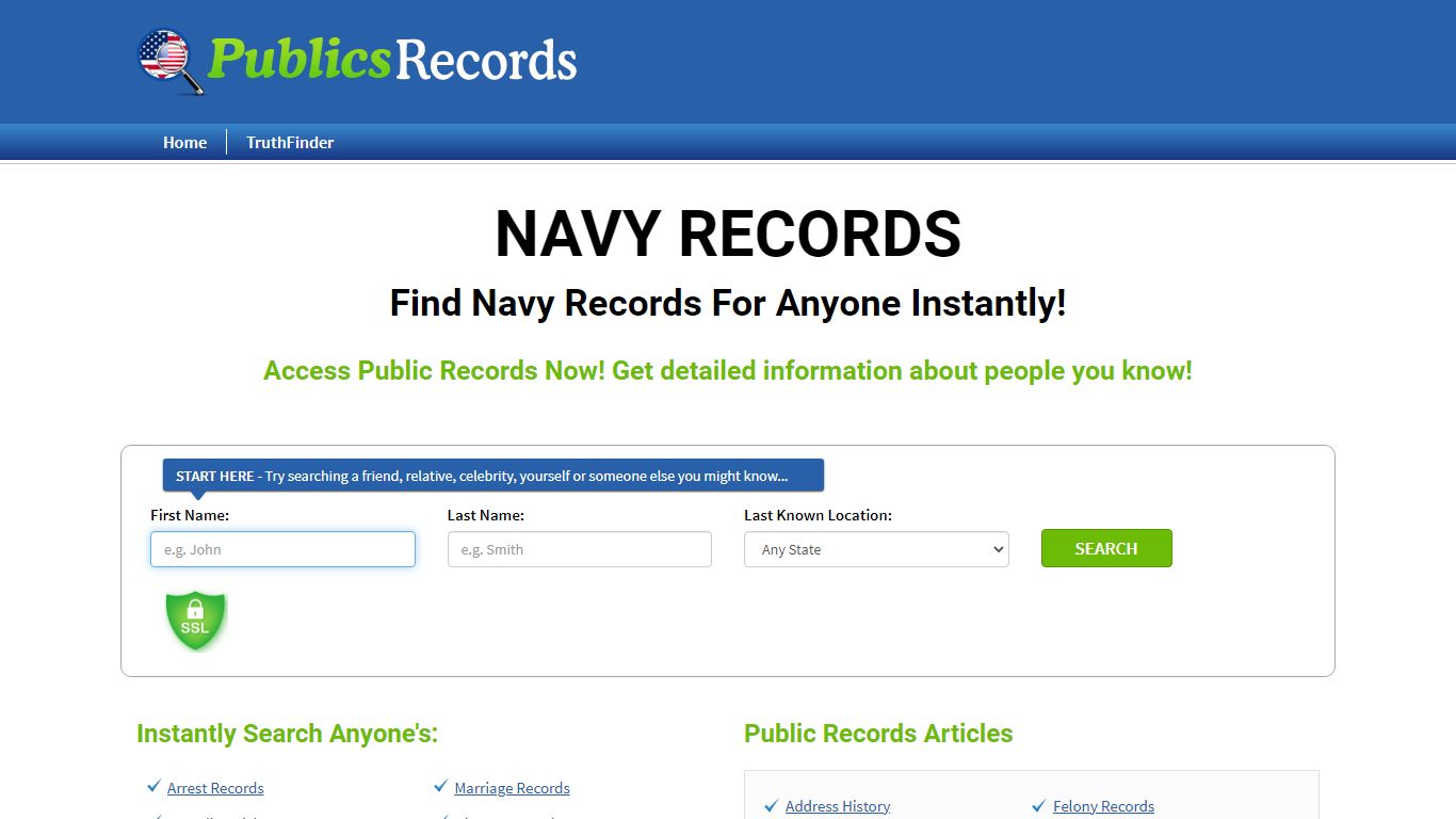 Find Navy Records For Anyone Instantly!